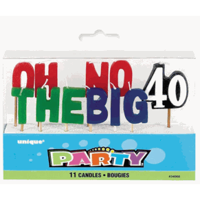 Big 40th Candle