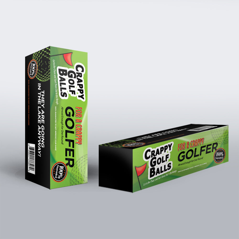 Crappy Golf Balls for a Crappy Golfer - Gift Box Edition