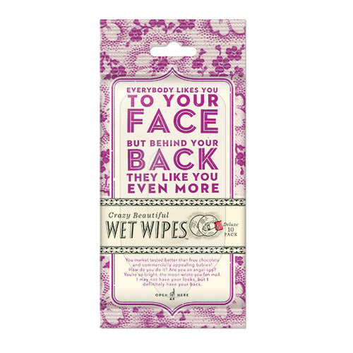 Everybody Likes You To Your Face Wet Wipes