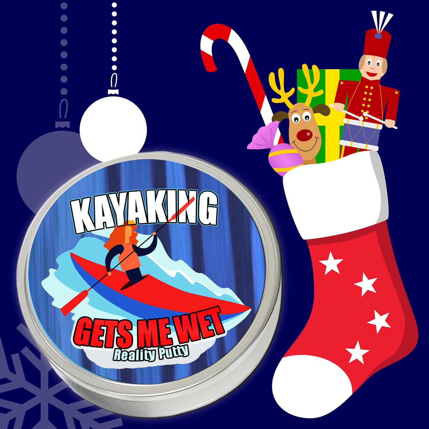 Kayaking Gets Me Wet Stress Putty