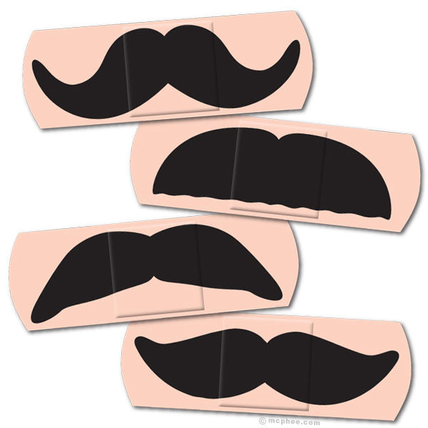 Mustache Bandages