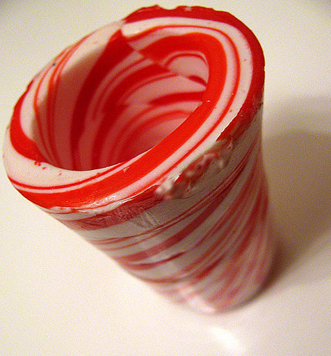 Candy Cane Shot Glass