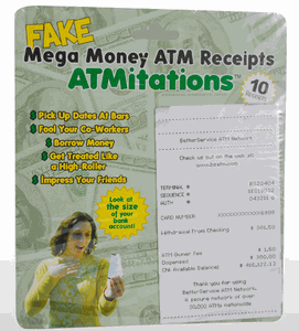 Fake Atm Receipts