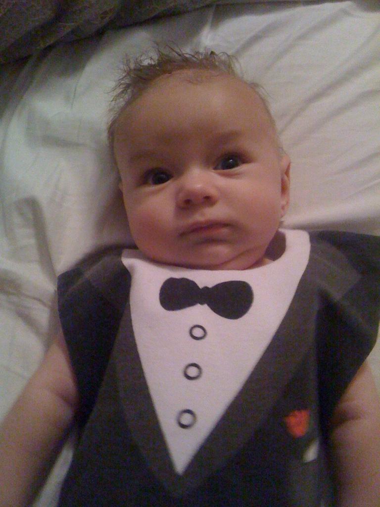 Tuxedo Baby Bib