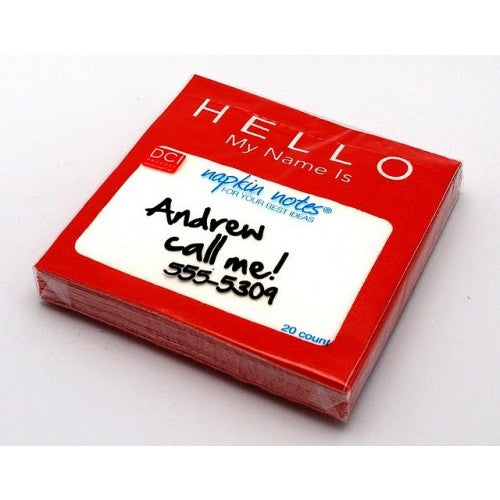 Hello My Name Is Napkins