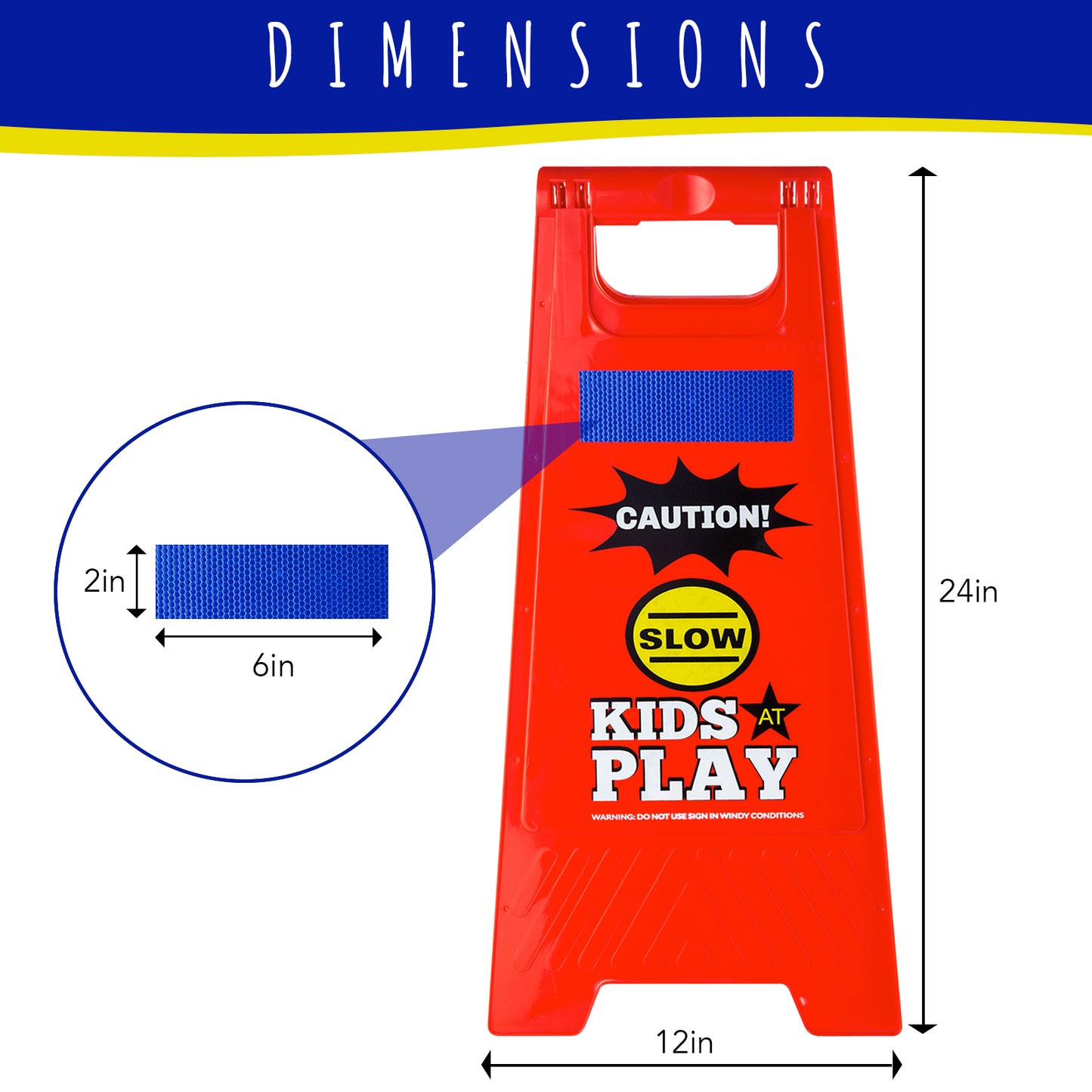 CAUTION! SLOW – KIDS AT PLAY SAFETY SIGNS