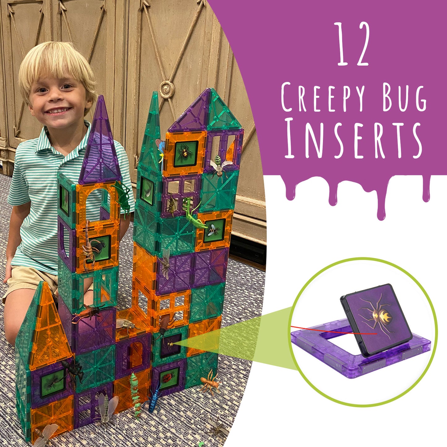 Creepy Archi Tiles Magnetic Building Set