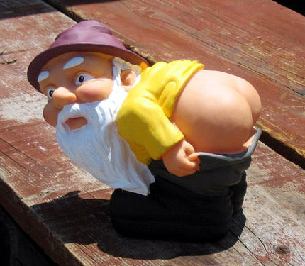 Mooning Lawn Gnome
