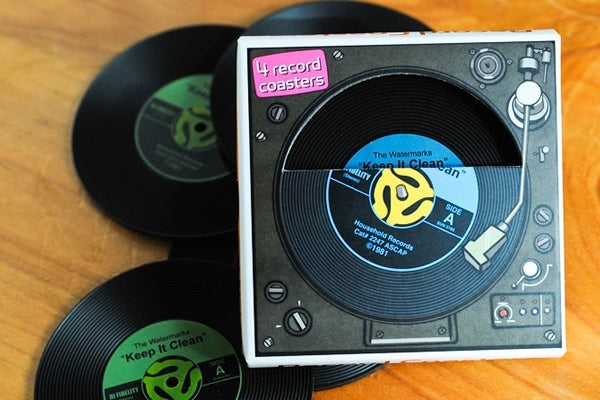 Record Coasters - 4 Pack