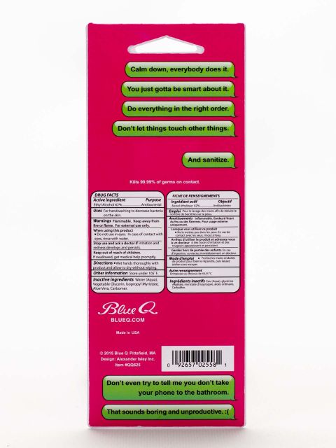 Texting on the Toilet Hand Sanitizer