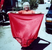 Big Momma Undies Underwear Mama Giant Red Panties Funny Gag Joke