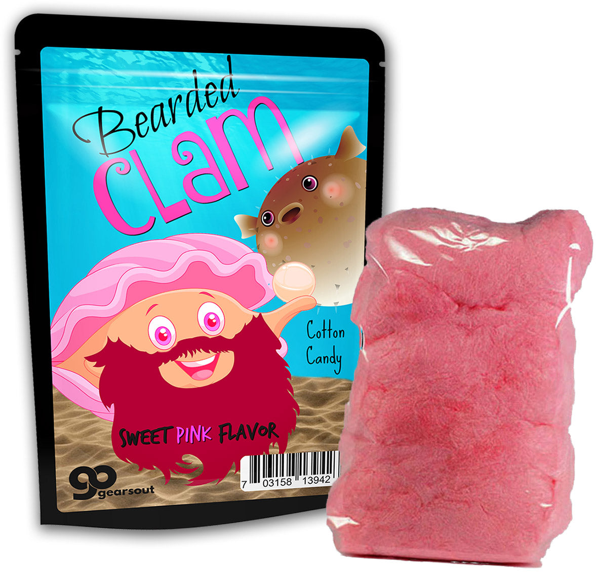 Bearded Clam Cotton Candy