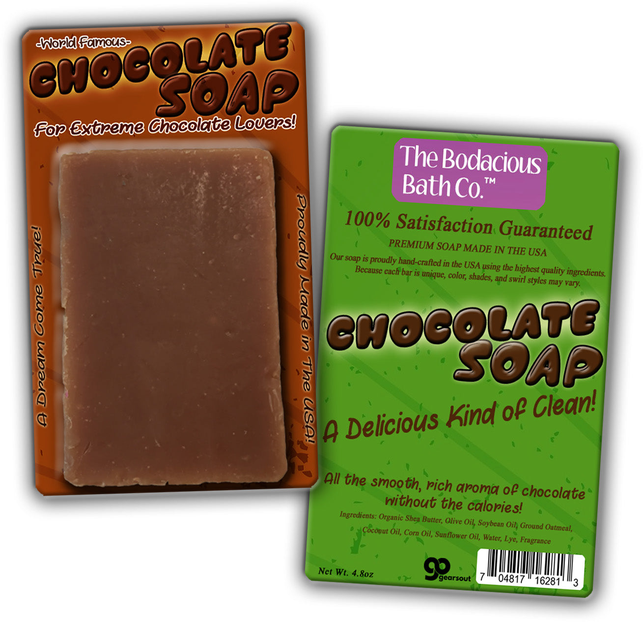 Chocolate Soap Bath Bar