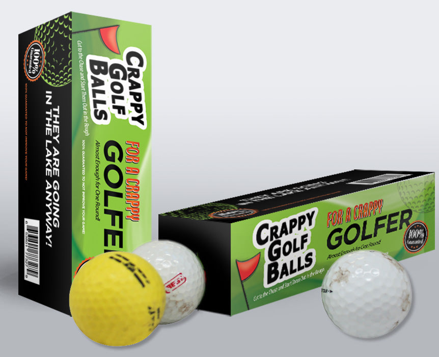 Crappy Golf Balls for a Crappy Golfer - Gift Box Edition