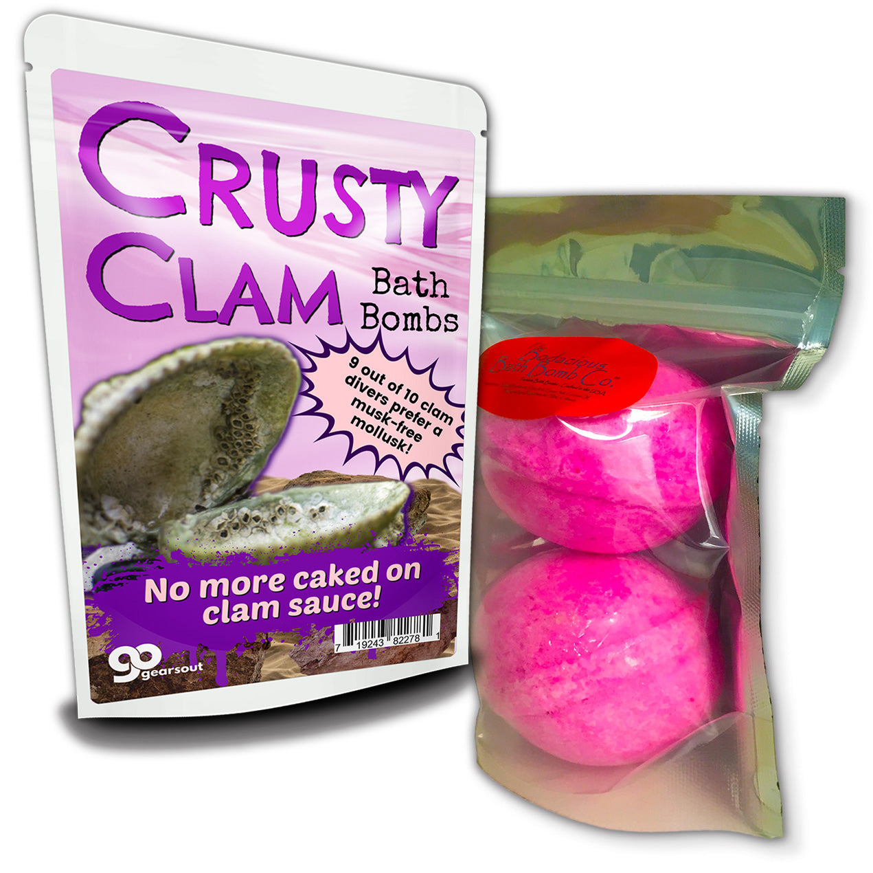 Crusty Clam Bath Bombs