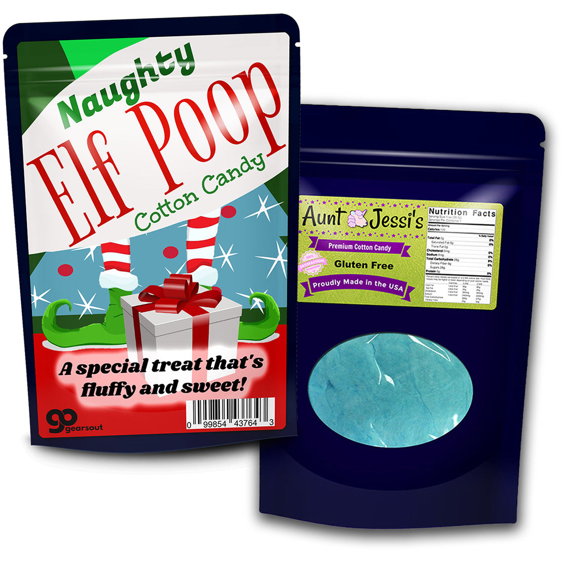 Naughty Elf Poop Cotton Candy