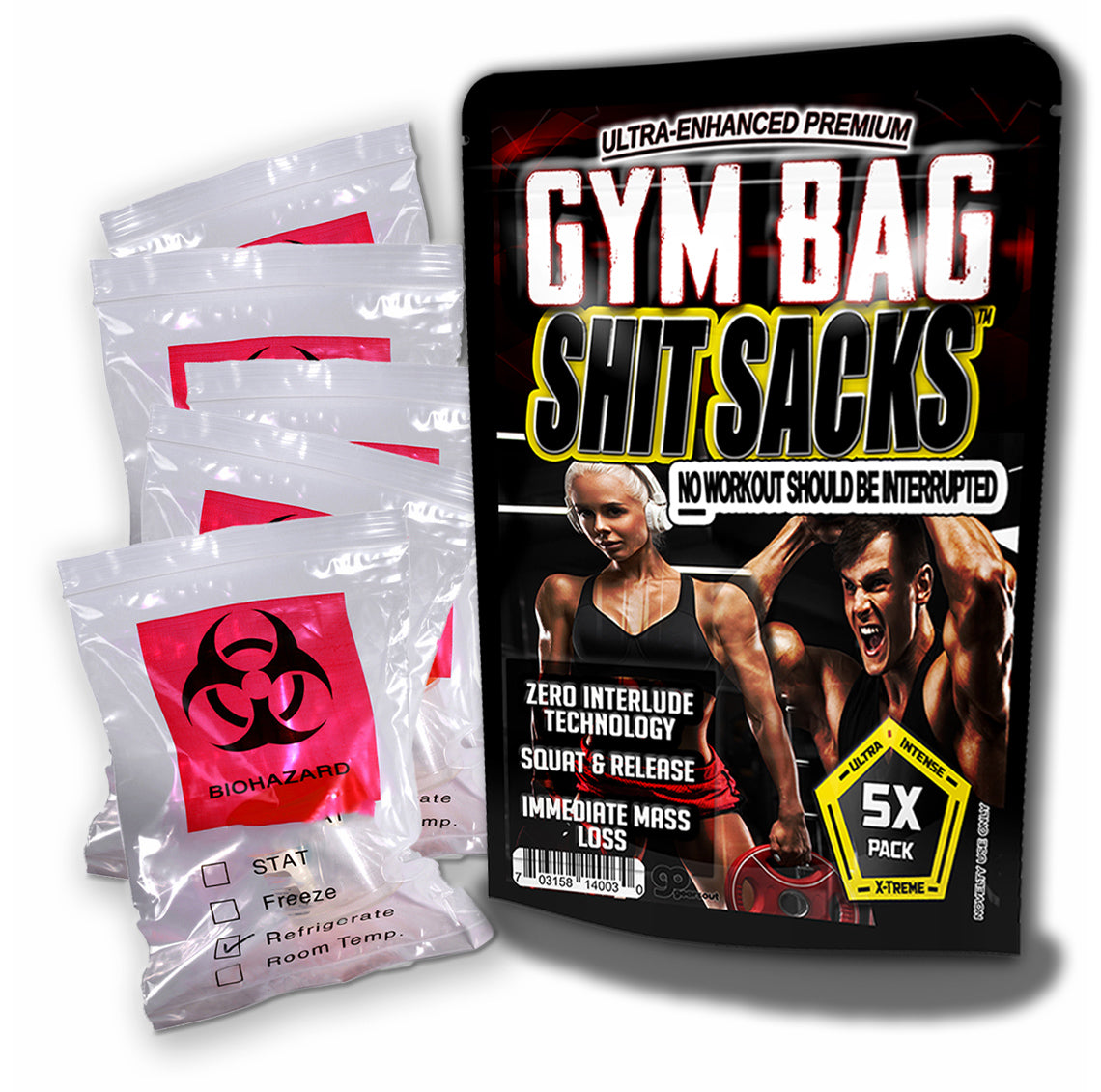 Gym Bag Shit Sacks