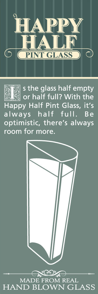 Happy Half Beer Glass