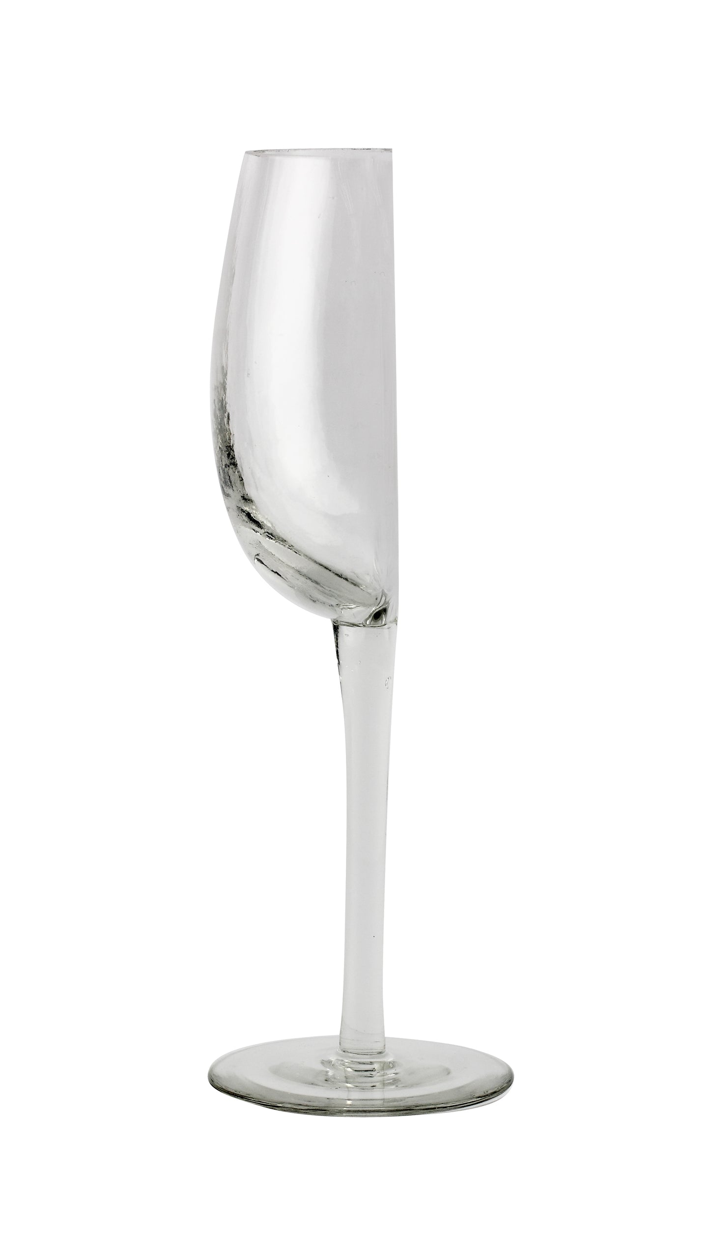 Happy Half Wine Glass