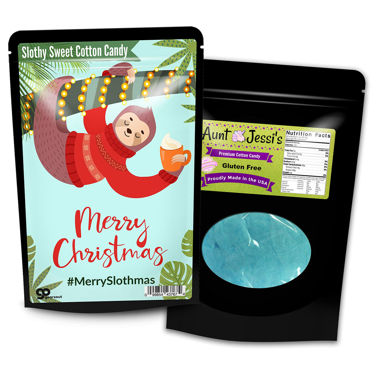 Merry Slothmas Cotton Candy