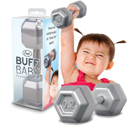 Buff Baby Dumbell Rattle