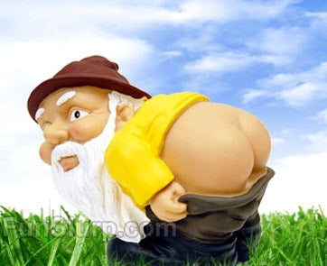 Mooning Lawn Gnome