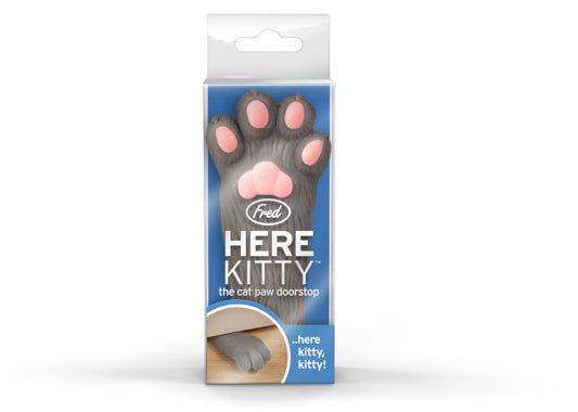 Here Kitty Kitty Paw Door Stopper
