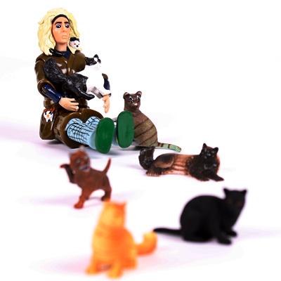 Crazy Cat Lady Action Figure