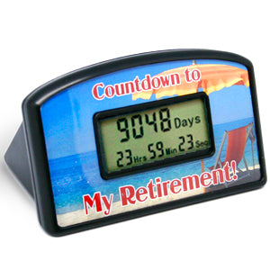 Countdown to Retirement Clock