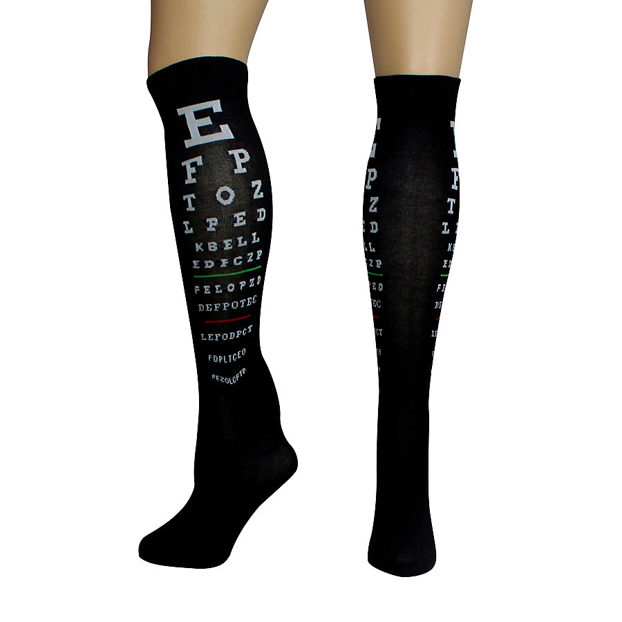 Eye Chart Socks