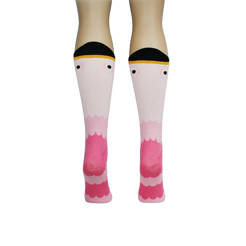 Wide Mouth Flamingo Socks