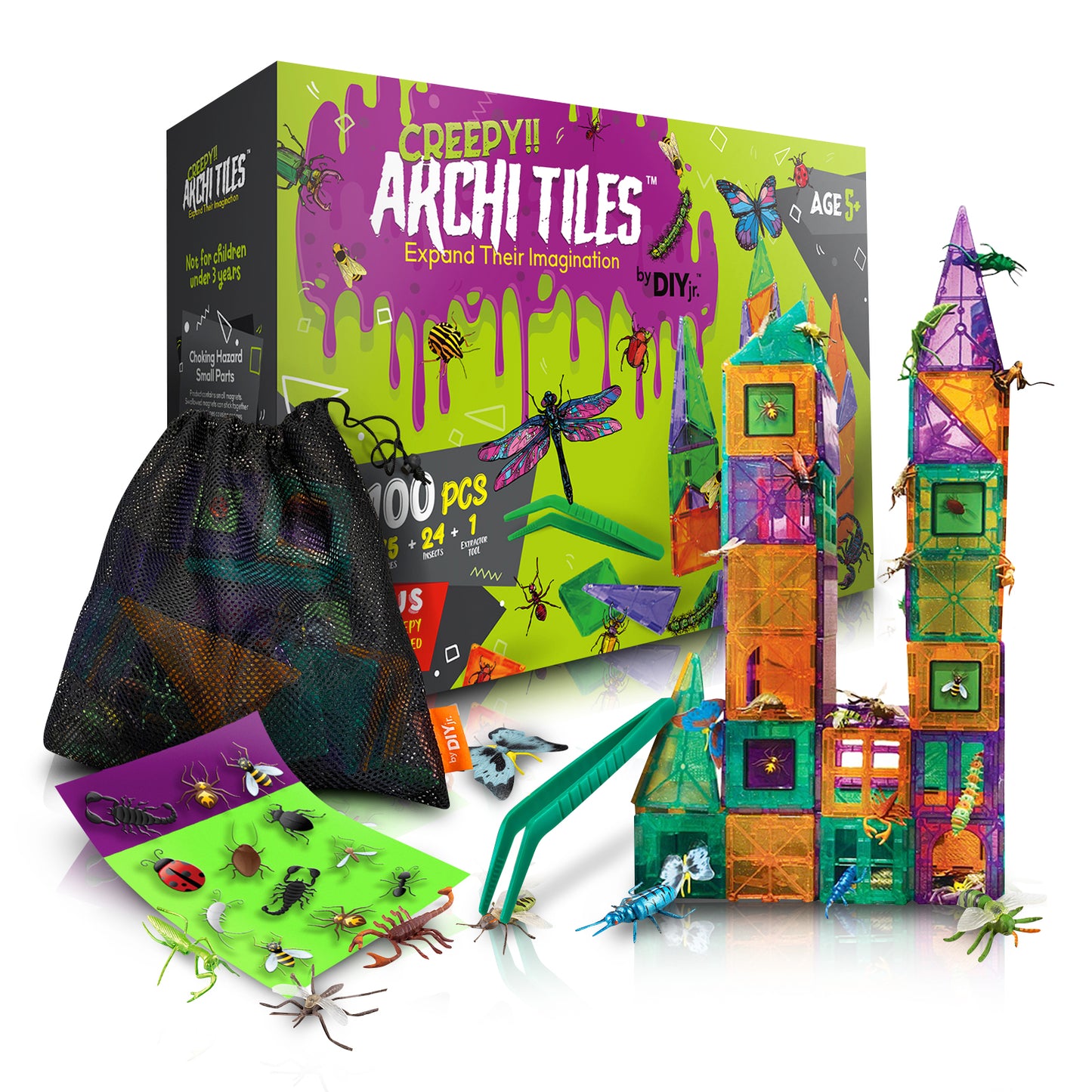 Creepy Archi Tiles Magnetic Building Set