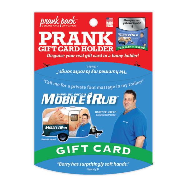 Mobile Rub Prank Gift Card Holder