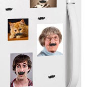 Mustache Magnets: Set of 8