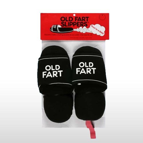 Old Fart Farting Slippers