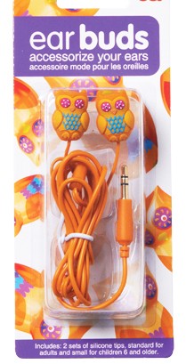 Owl Earbuds - Orange