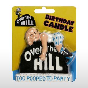 Over the Hill Pooped Party Candle