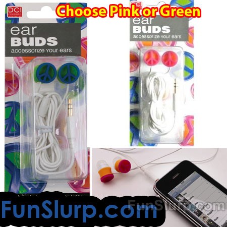 Peace Earbuds - Pink
