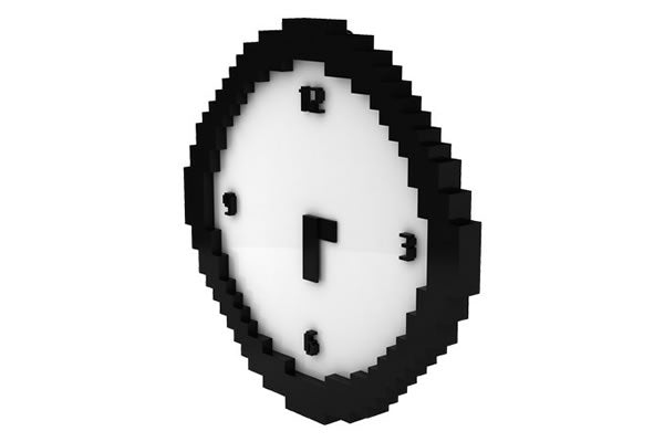 Pixel Wall Clock