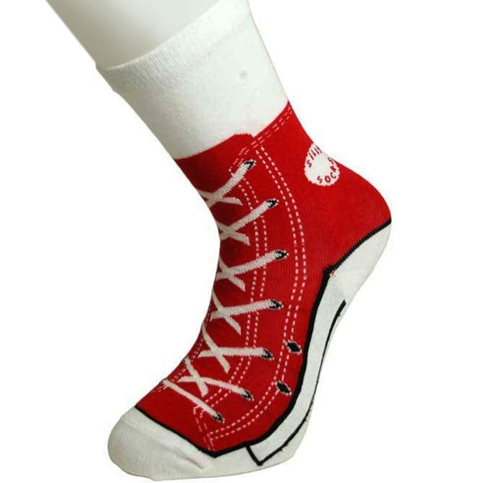 Red Sneaker Socks - Pair