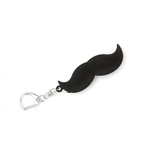 Talking Mustache Key Chain