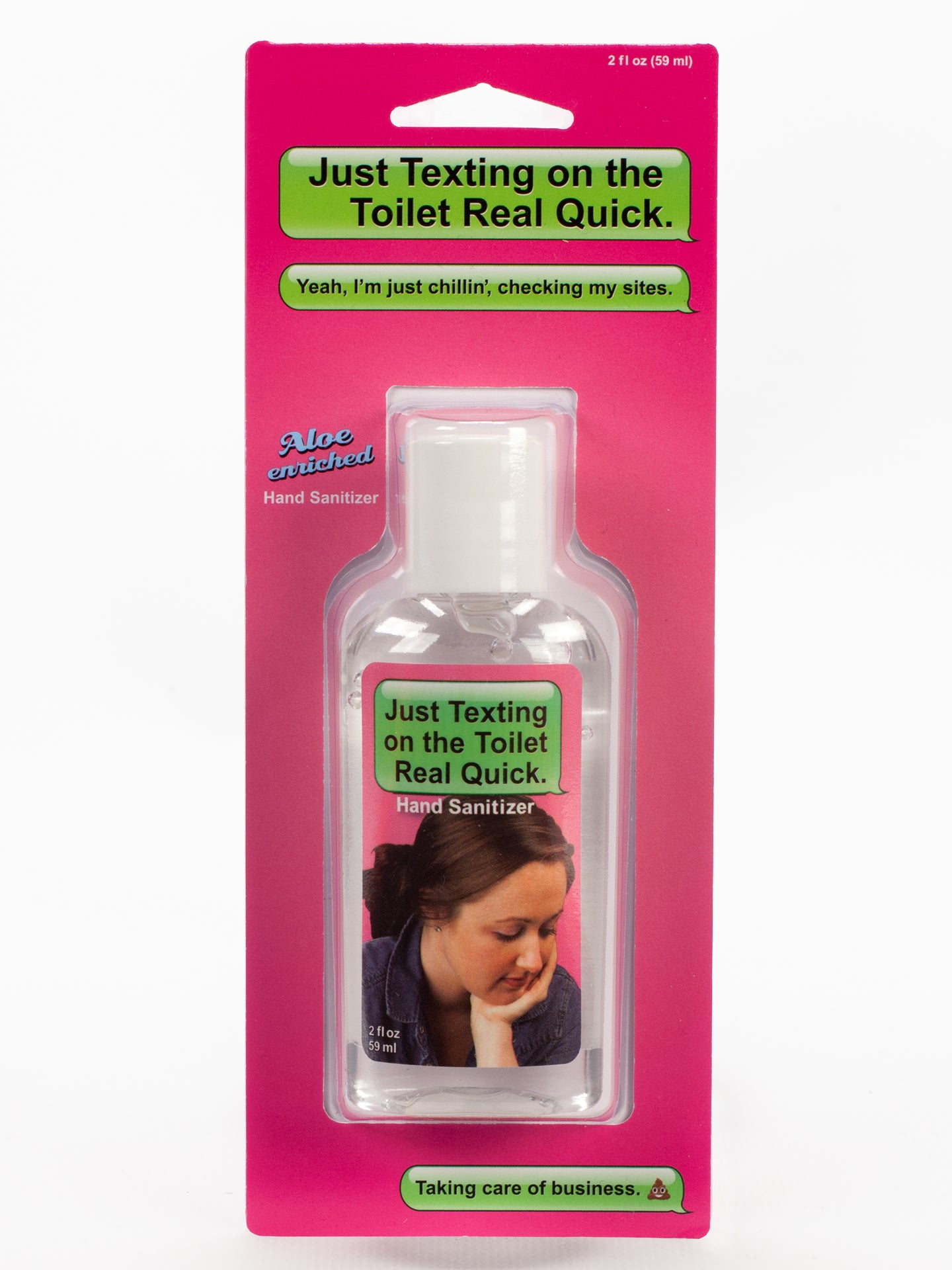 Texting on the Toilet Hand Sanitizer