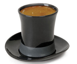Top Hat Espresso Cup and Saucer