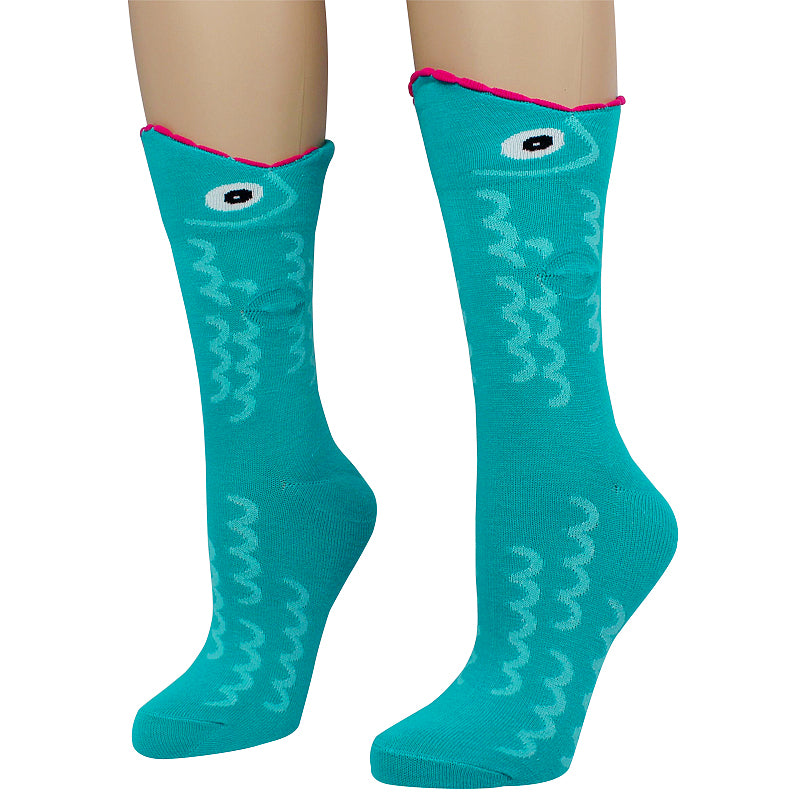 Wide Mouth Fish Socks