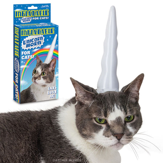 Unicorn Cat: Inflatable Unicorn Horn