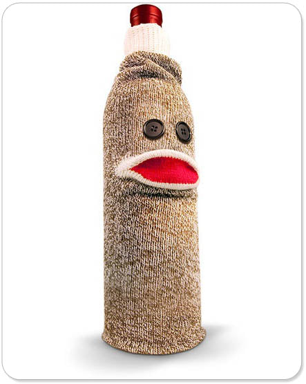 Sock Monkey Wine Caddy