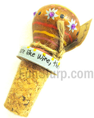 Friends Wooden Wine Stopper