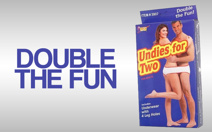 Undies for two - Two Person Underwear - Useless Things to Buy!