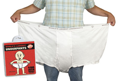 The World's Largest Underwear - $15.95 : , Unique Gifts and Fun Products by  FunSlurp, big underwear funny